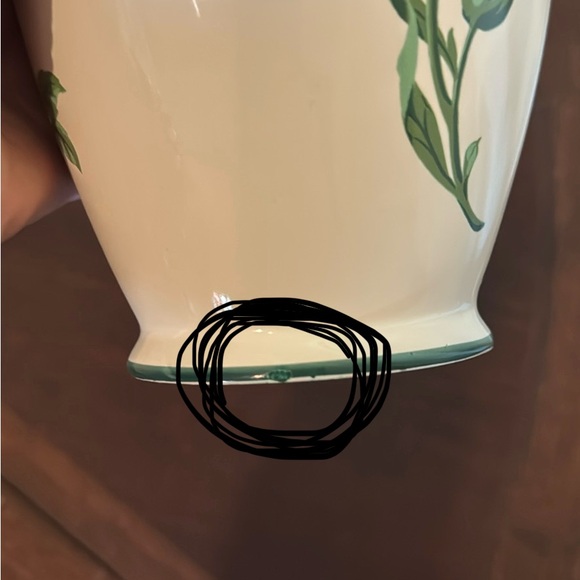 Tiffany & Co. Cream Vase with Floral Accents - Picture 6 of 6